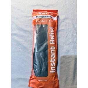 Stepprs Massage Insoles Black Arch Support Shock Absorption US M 11 W 12